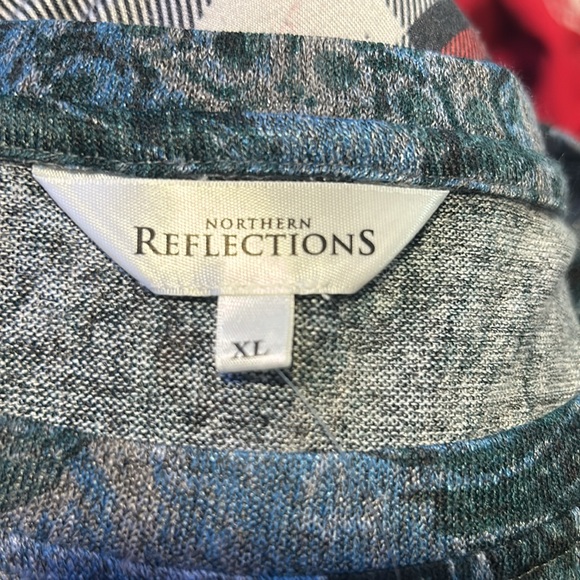 green, blue, and purple long sleeve - Picture 2 of 3